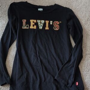 Levi's Kids Black Long Sleeve Shirt